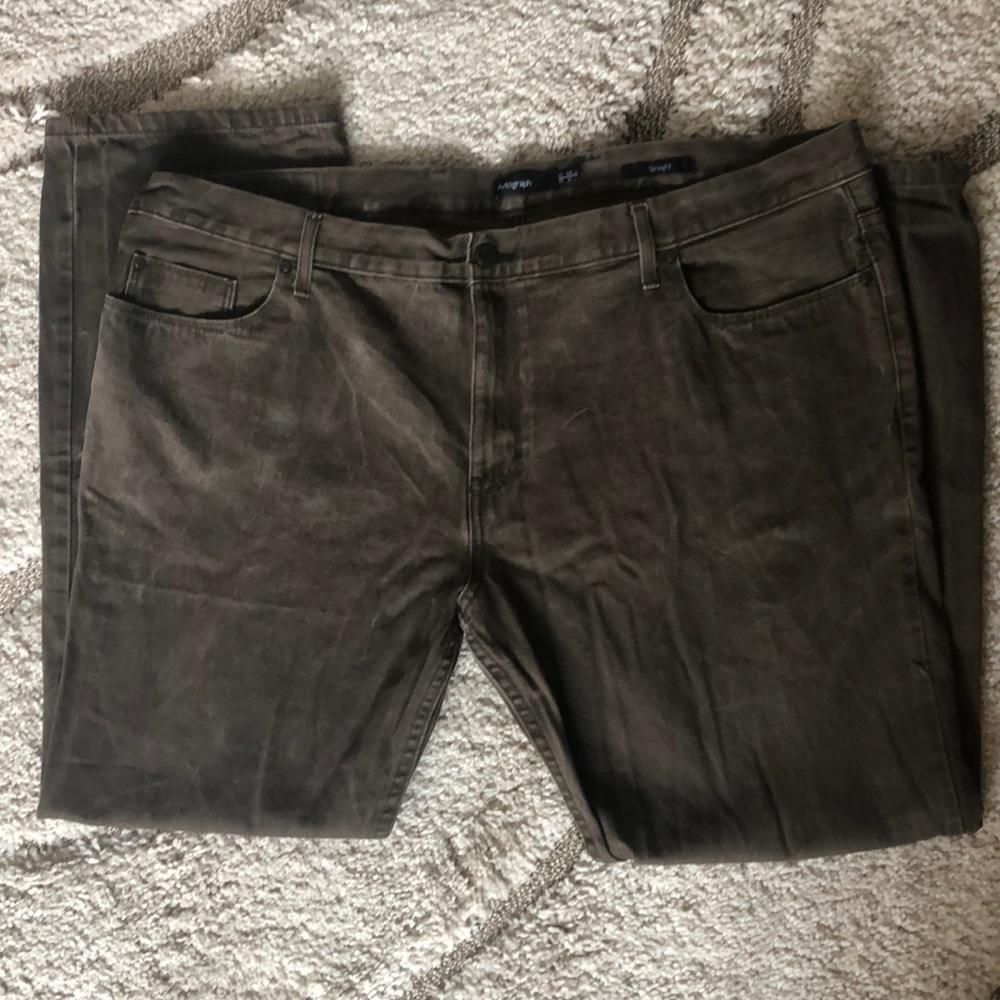 British Straight Leg Jeans in Olive